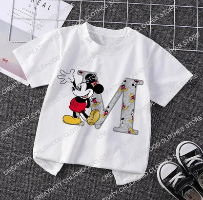 Mouse Initial T-Shirt I-P