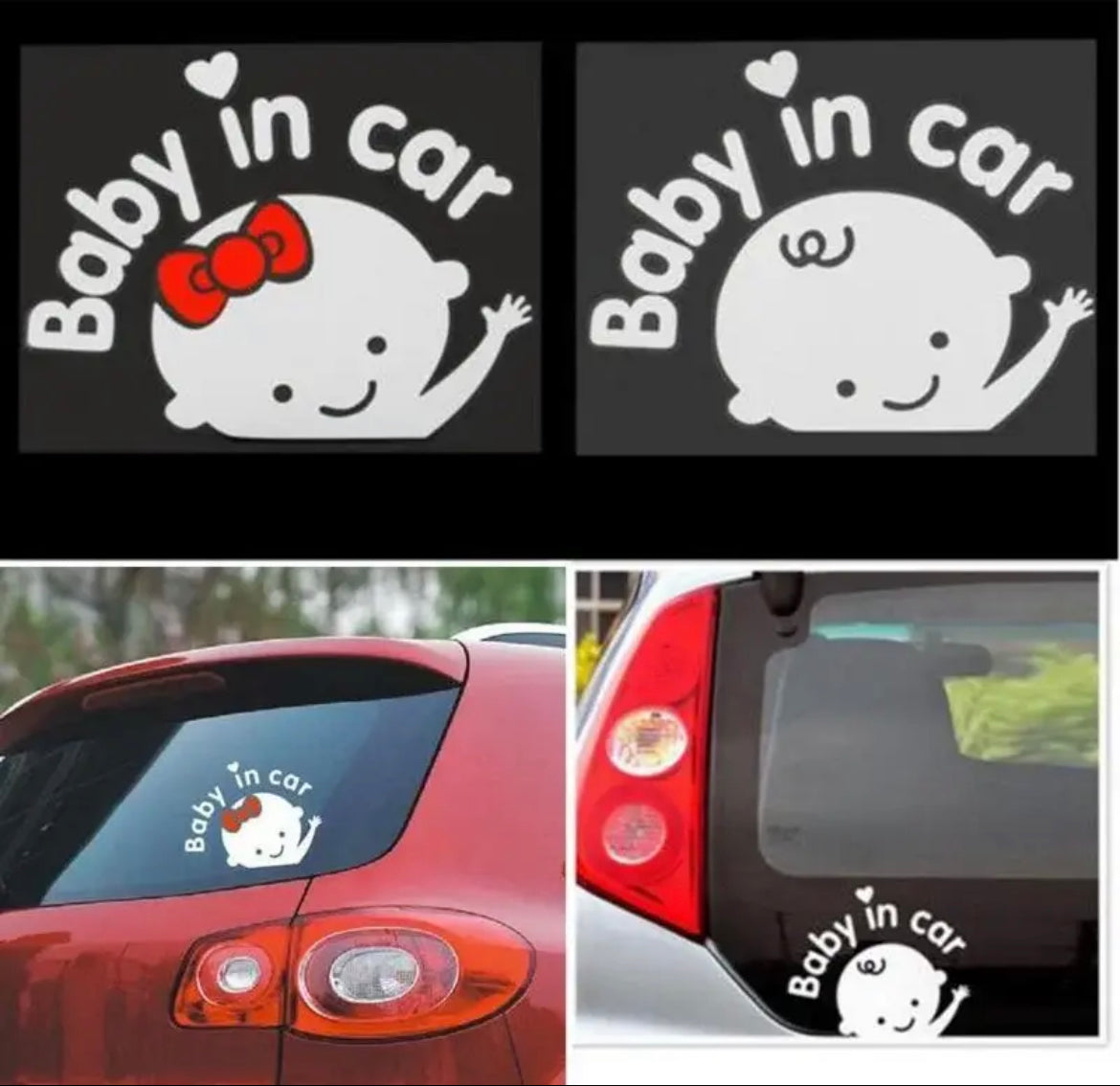 Baby in car sticker