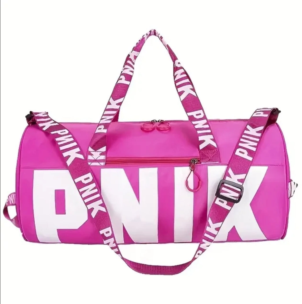 Pink travel bag