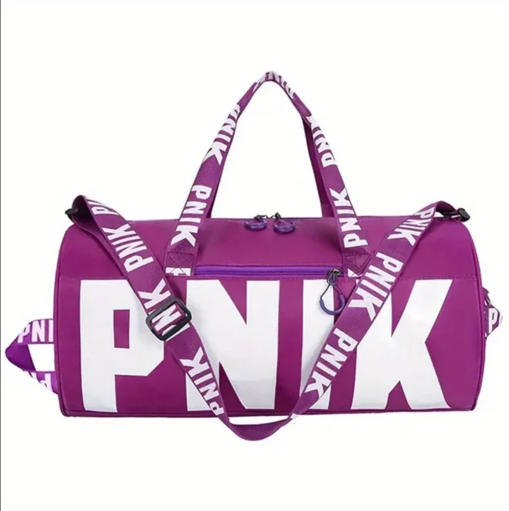 Pink travel bag