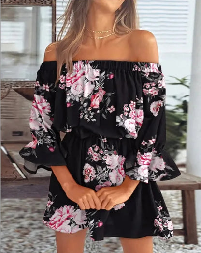 Off shoulder summer dress