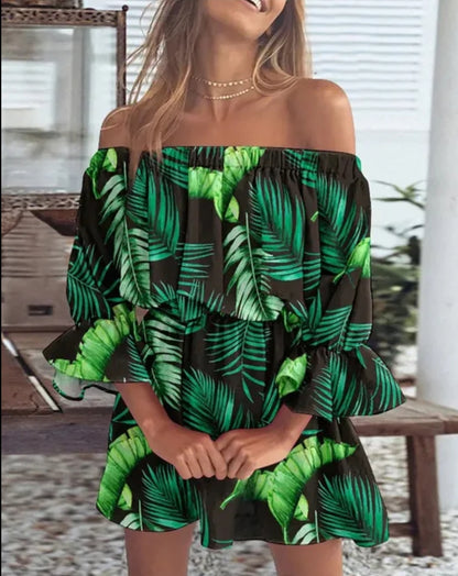 Off shoulder summer dress