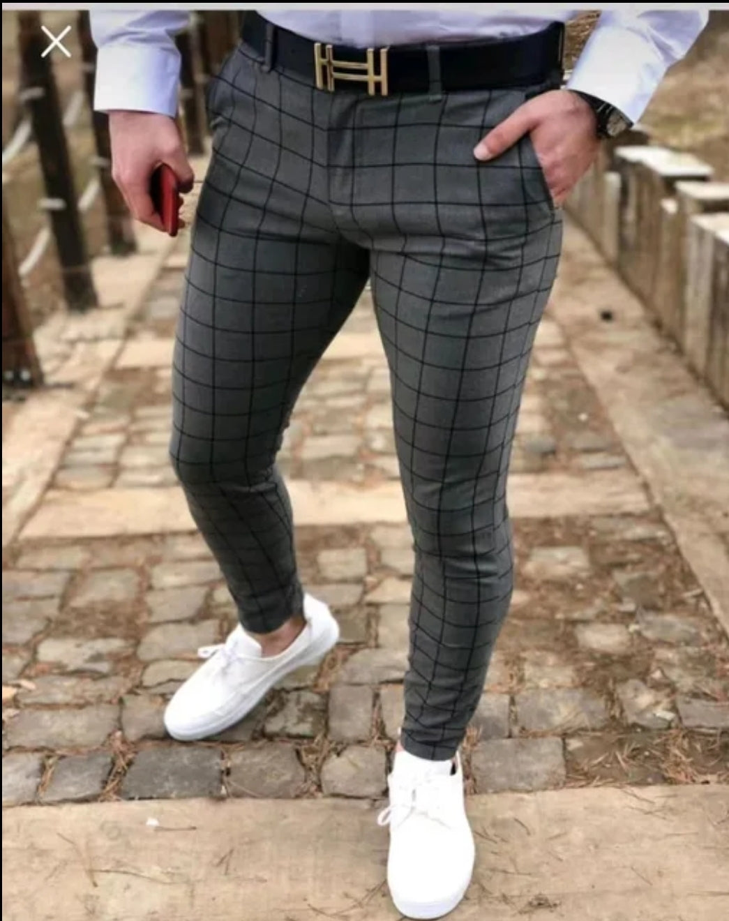 Checkered trousers