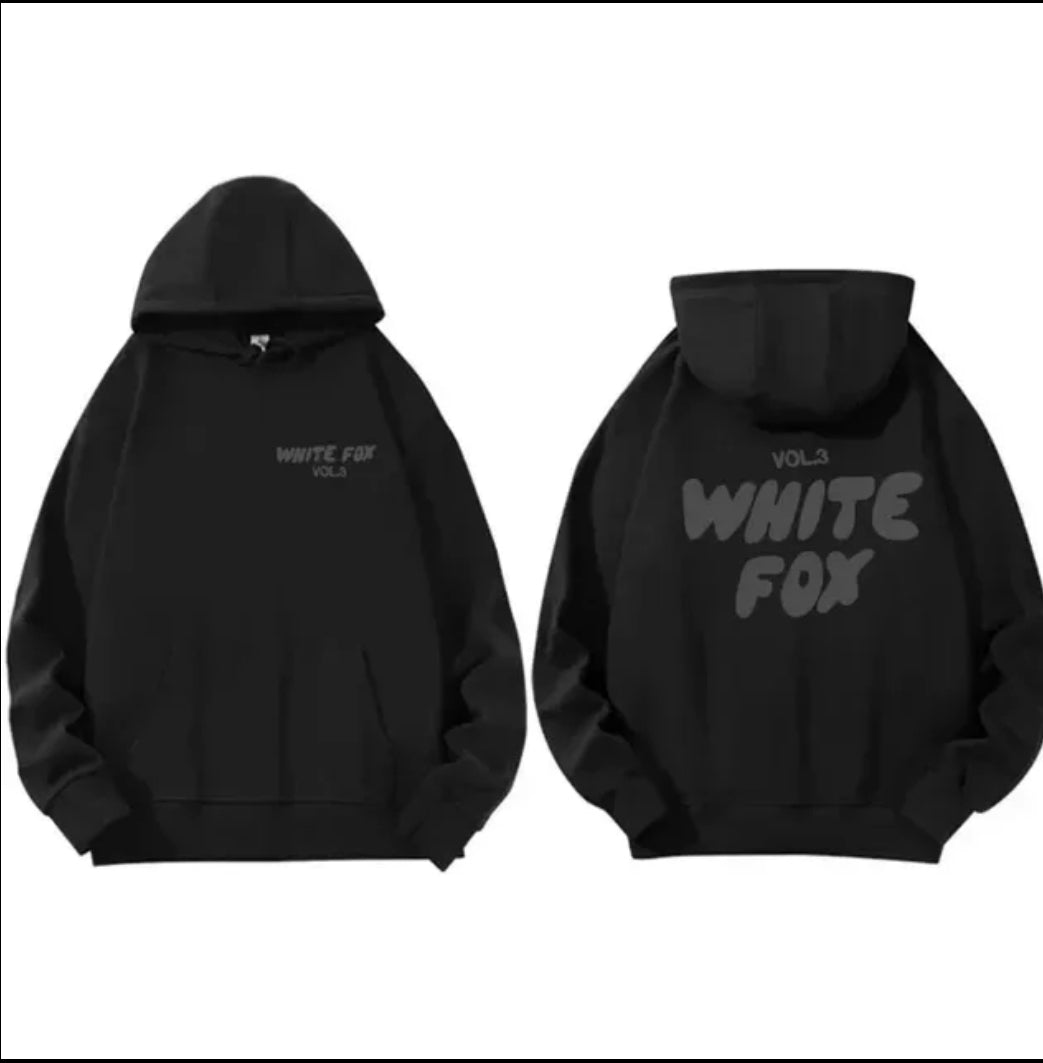 White fox hoodie