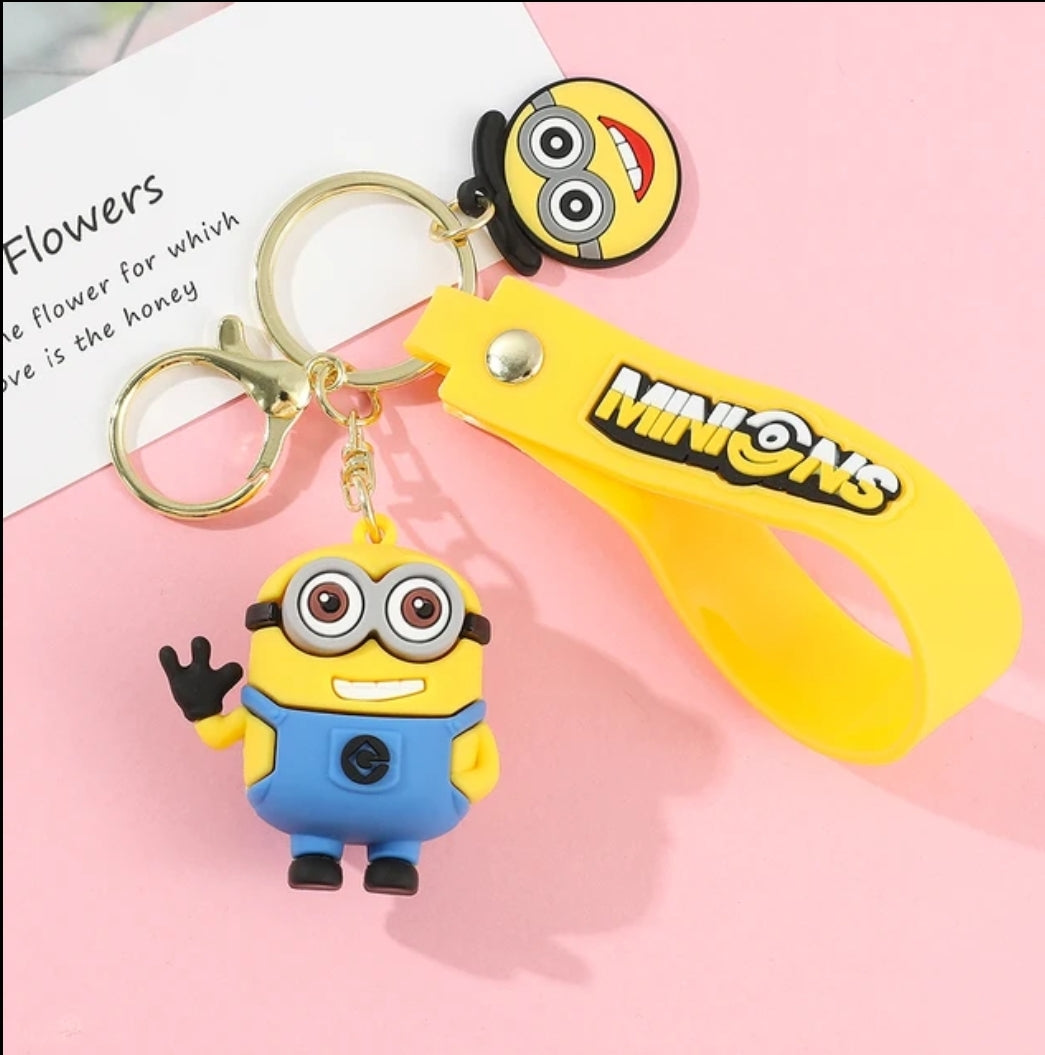 Yellow men keyring