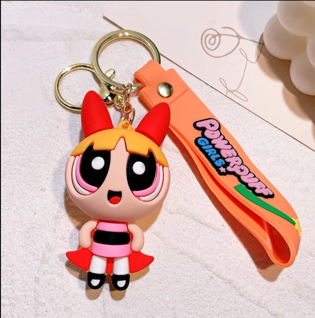 Powerpuff girls keyring