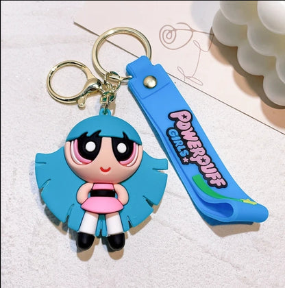 Powerpuff girls keyring