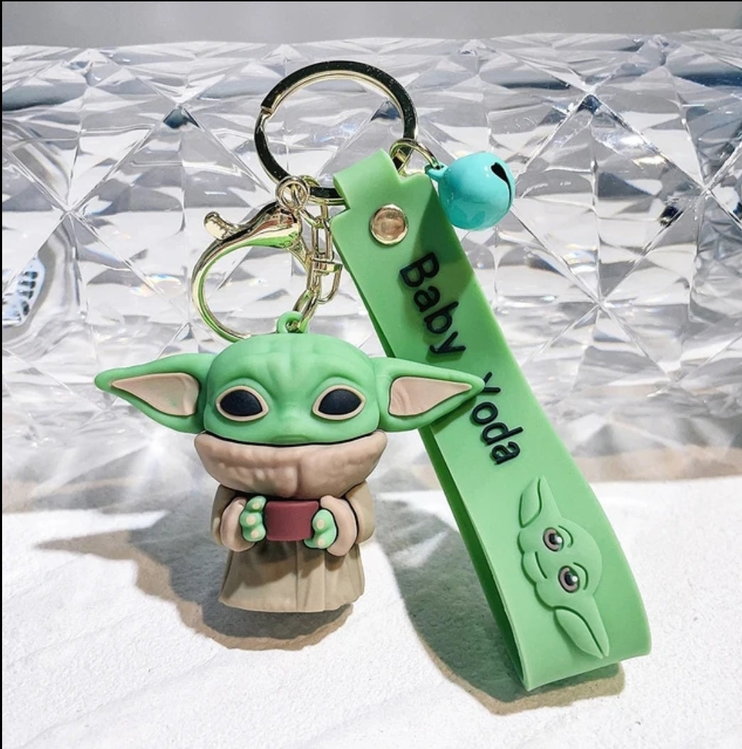 Baby yoda keyring