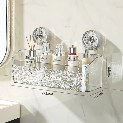 Shower suction cup shelf