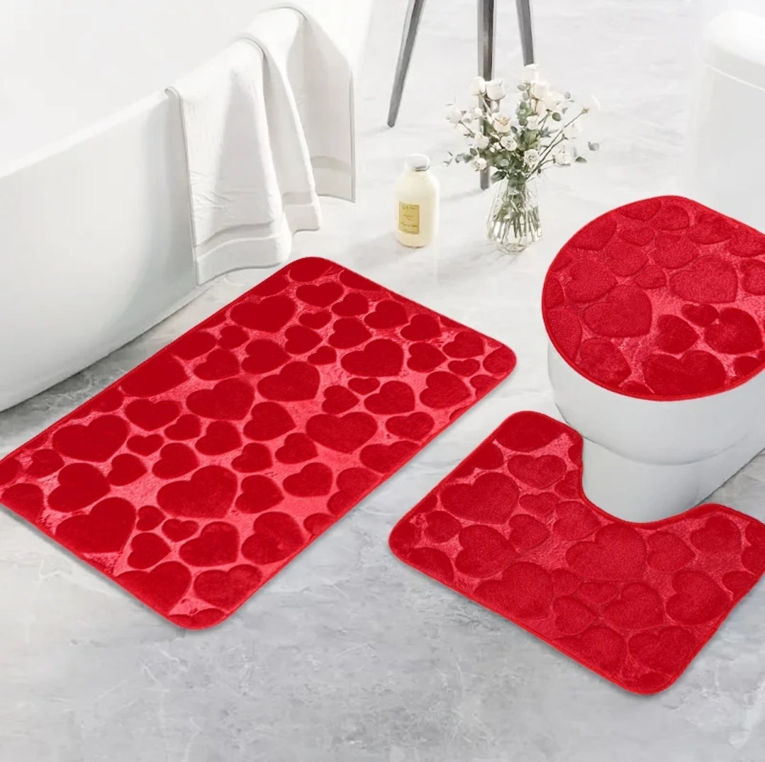 3pc bathroom rug set