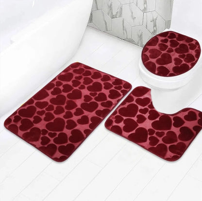 3pc bathroom rug set