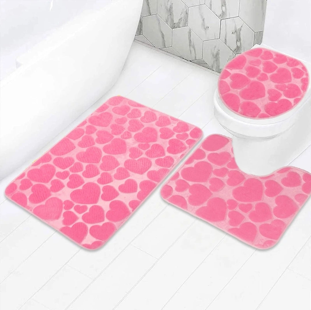 3pc bathroom rug set