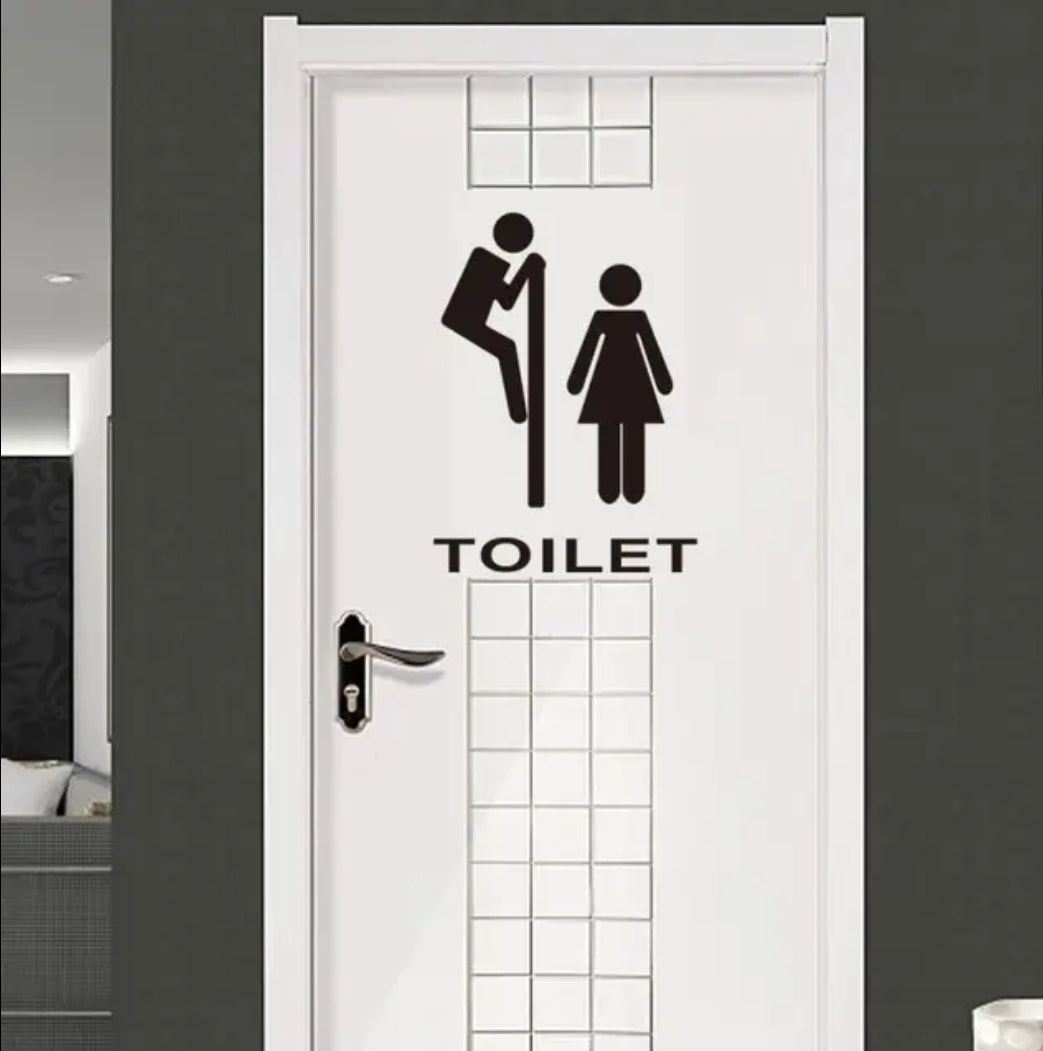 Toilet sticker