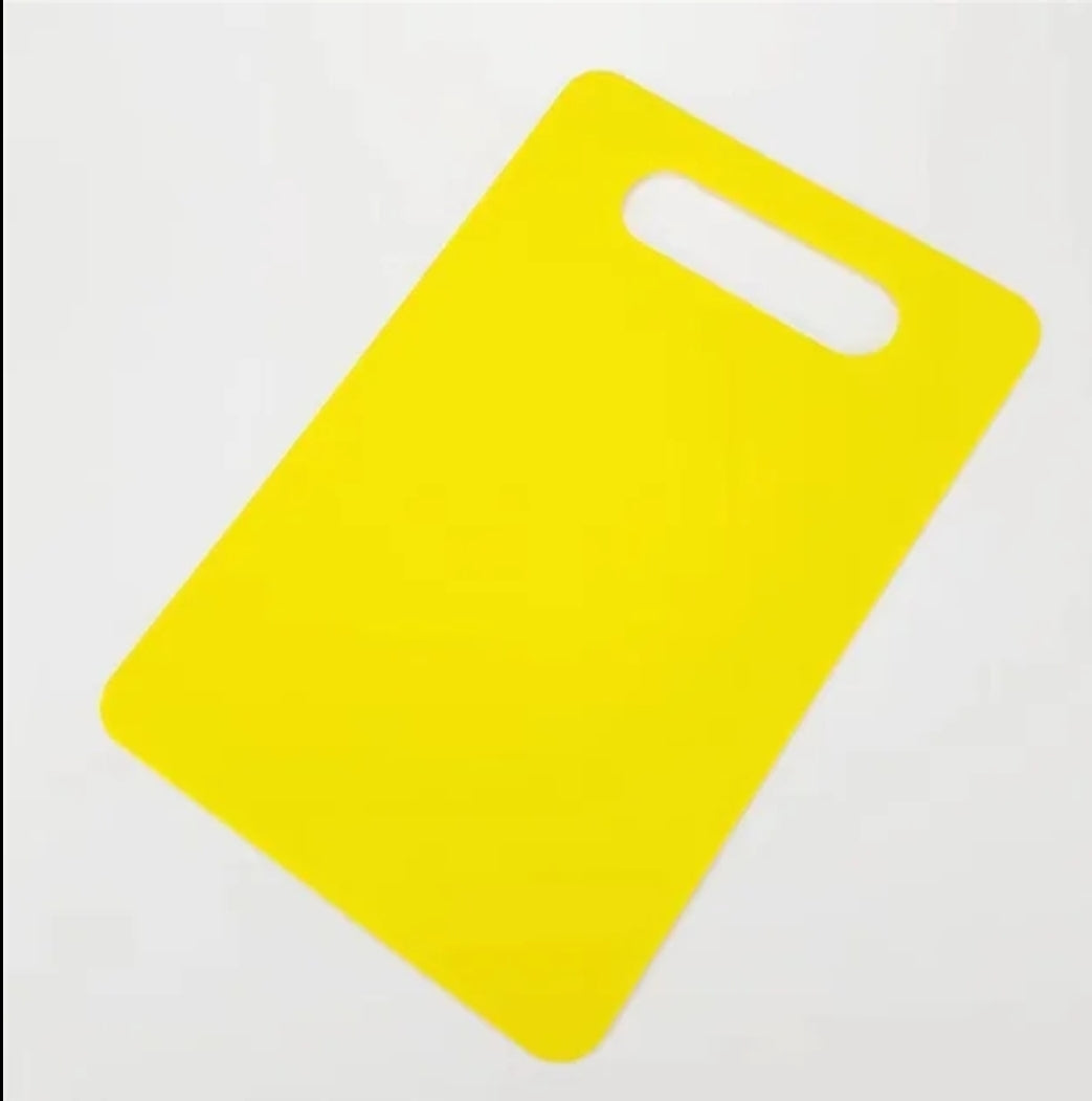 Plastic chopping board