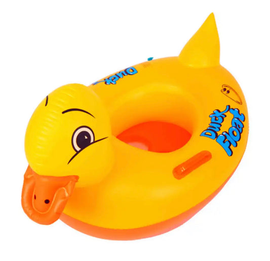 Duck sit in float