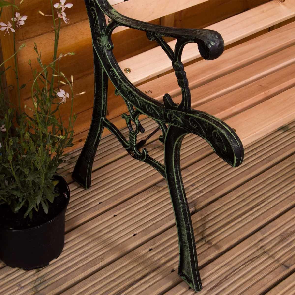 Vida Rose Style 3-seater Wooden Garden Bench