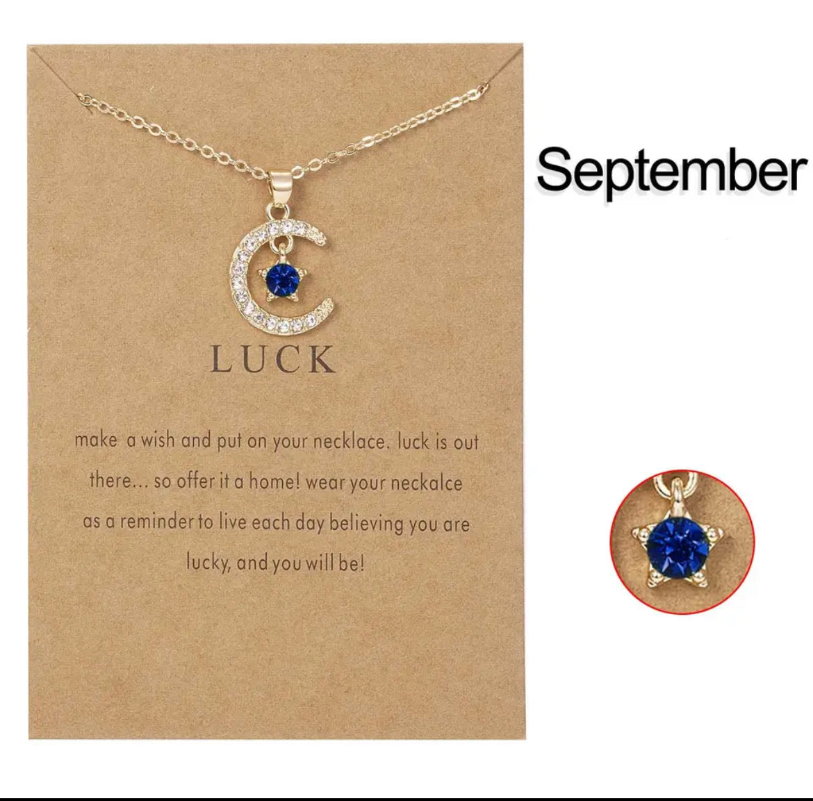 Birth Month Necklace