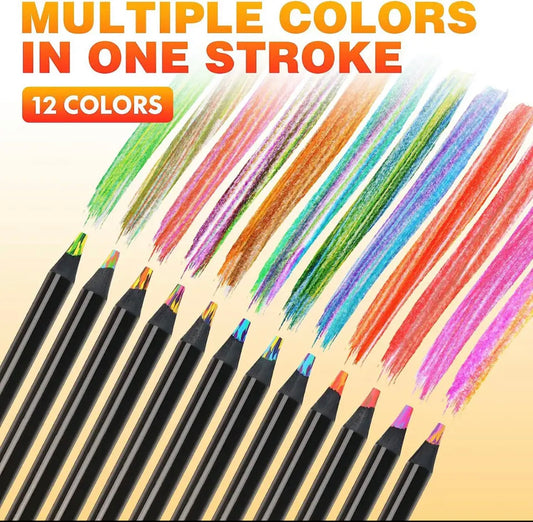 10pcs rainbow colouring pencils