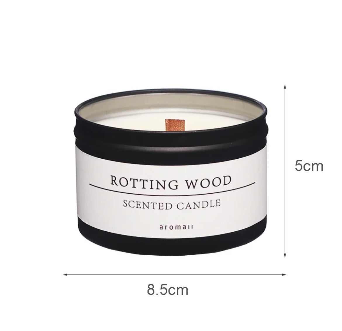 Wooden wick candles