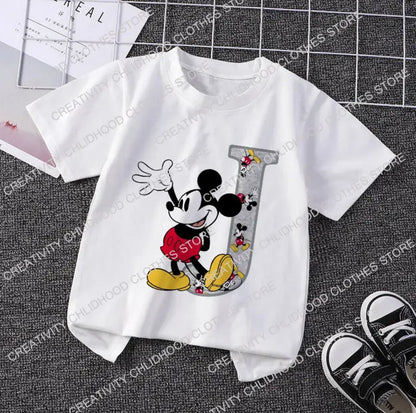 Mouse Initial T-Shirt I-P