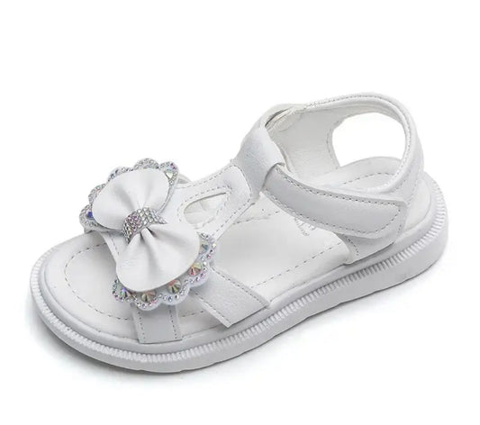 Rhinestone Bow Sandals