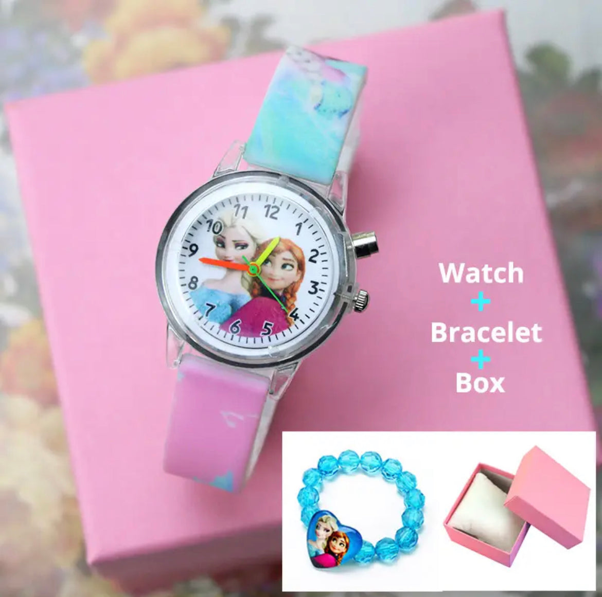 Frozen watch & bracelet set