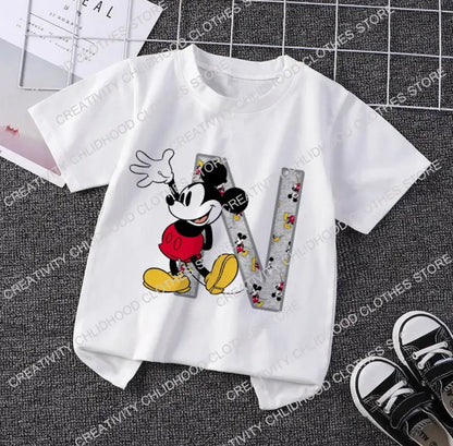 Mouse Initial T-Shirt I-P