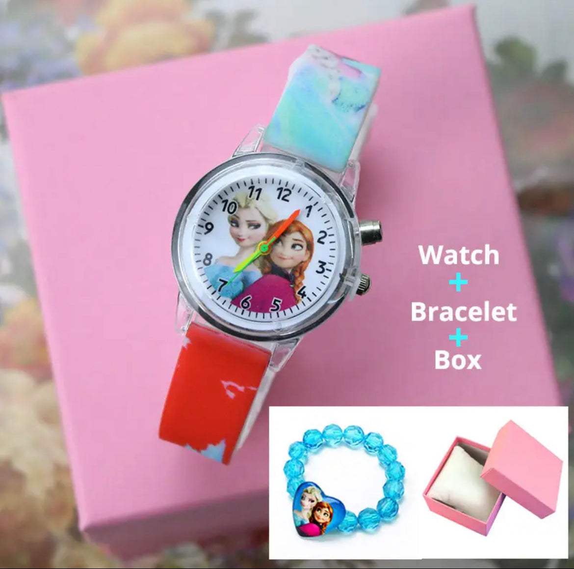 Frozen watch & bracelet set