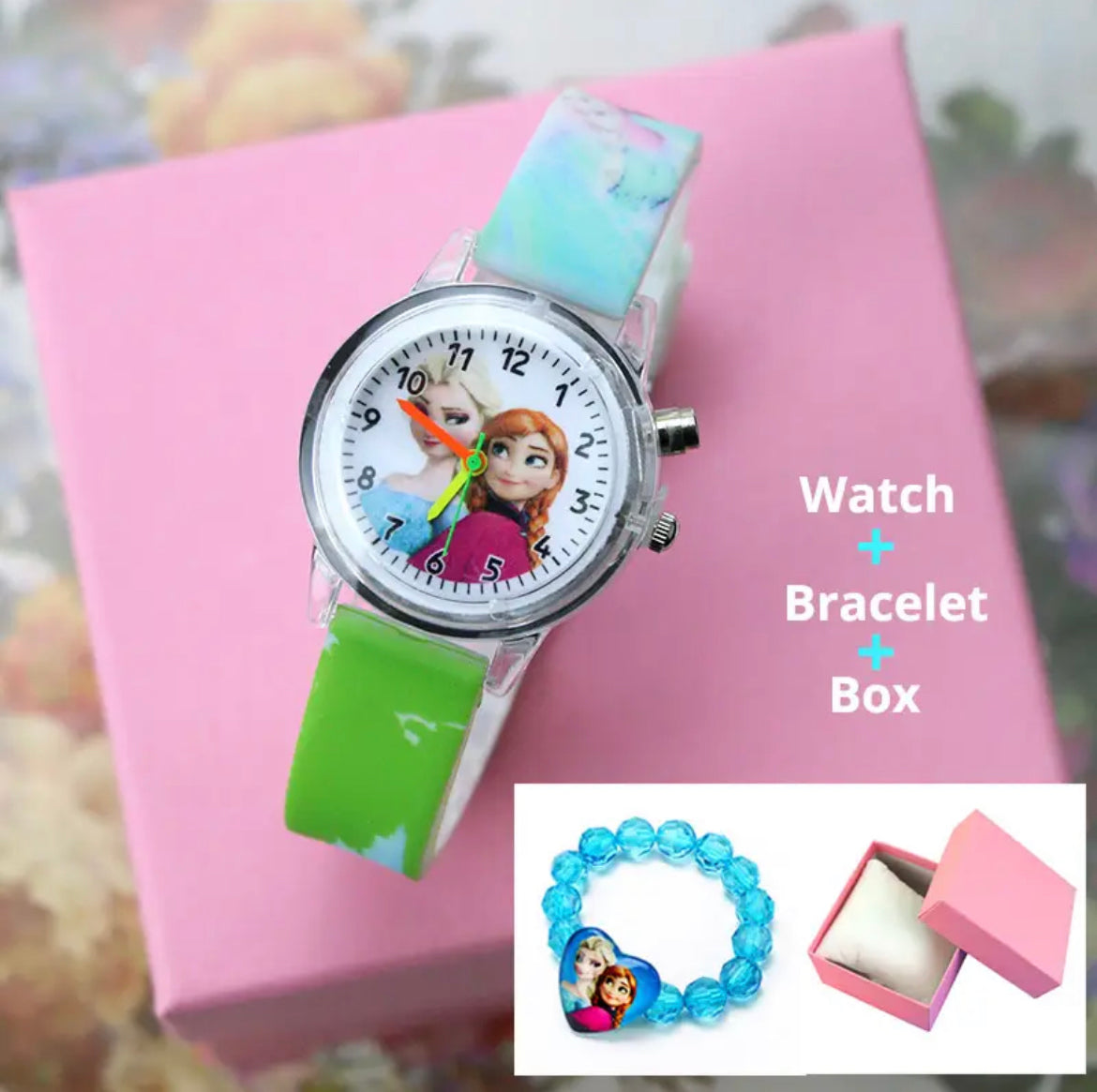 Frozen watch & bracelet set