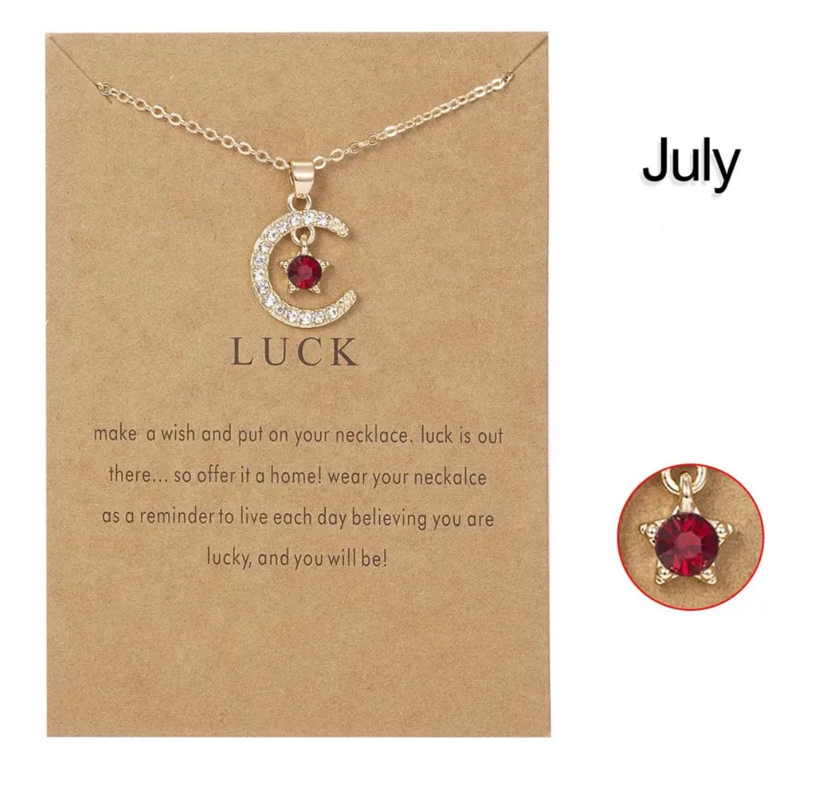 Birth Month Necklace