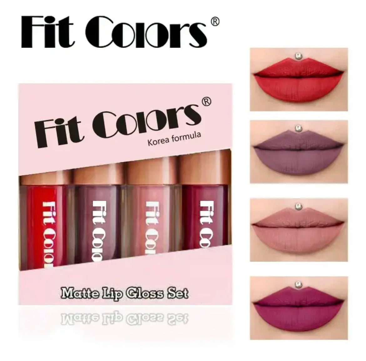 4pcs matte lipglosses