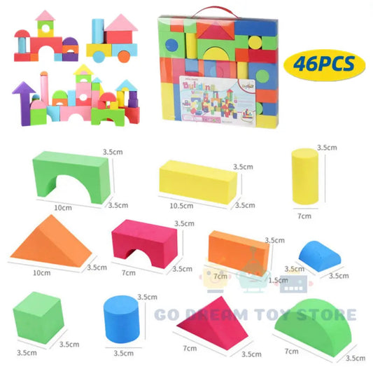 Foam building blocks