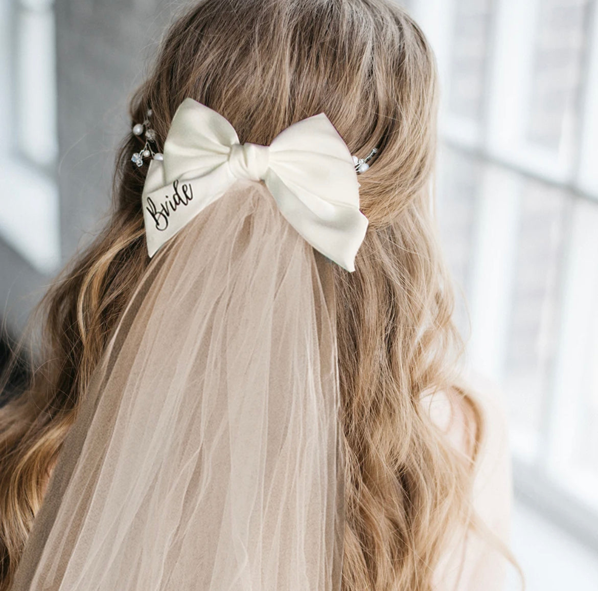 Hen Party Bride Veil Bow