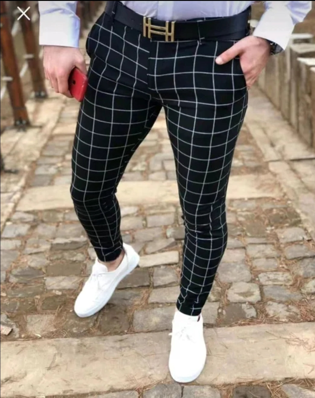 Checkered trousers