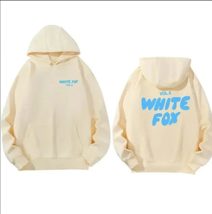 White fox hoodie