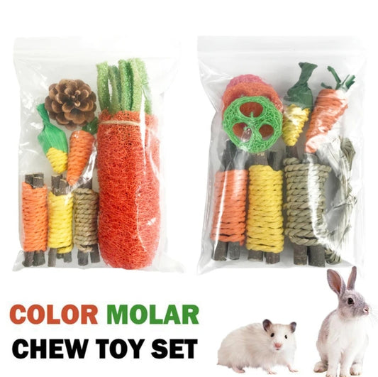 9pc rabbit,hamster toys