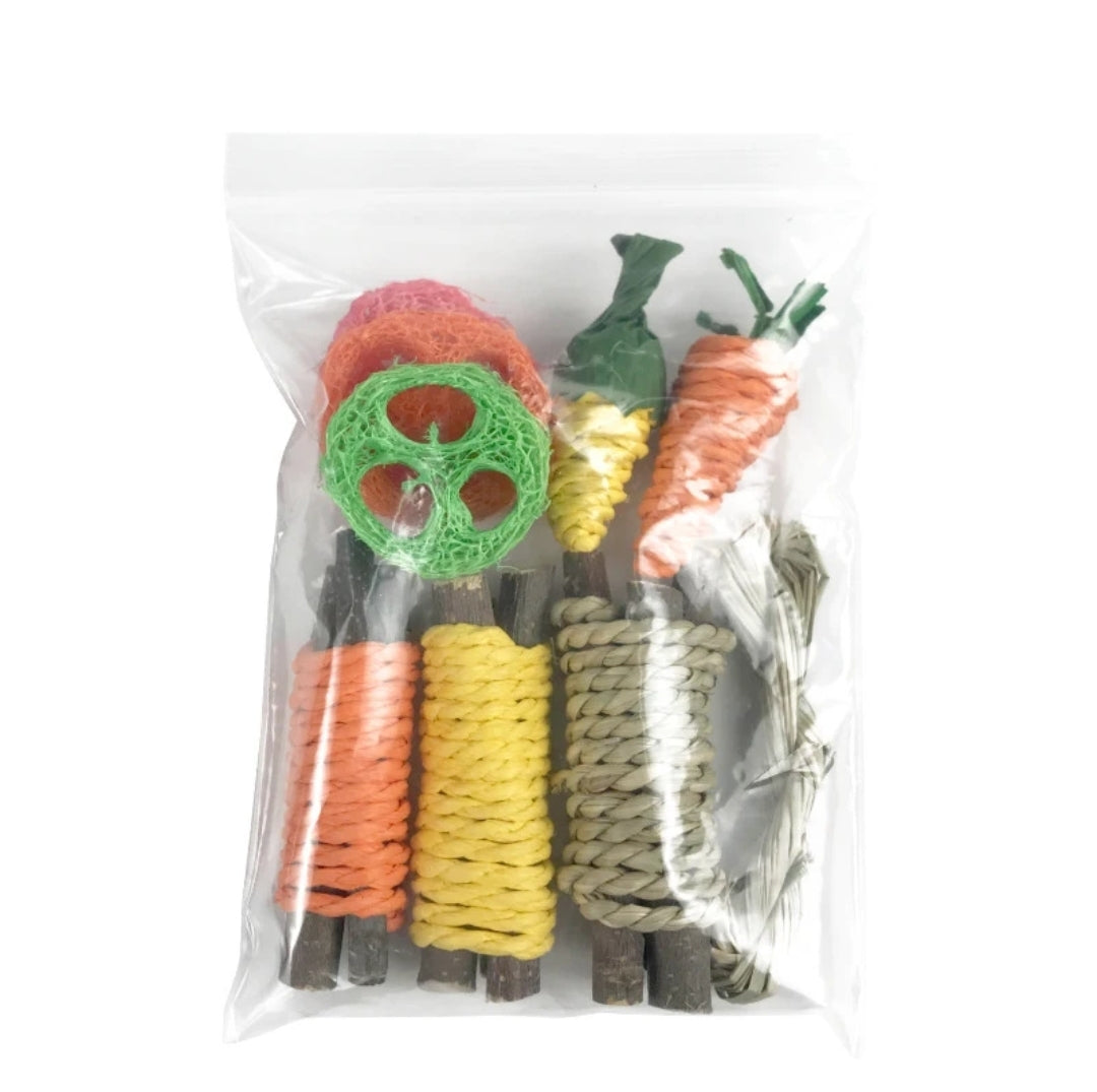 9pc rabbit,hamster toys