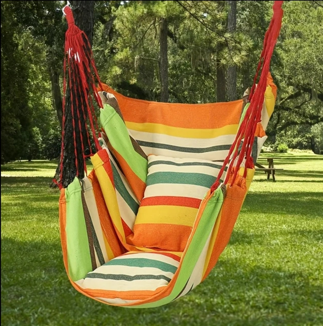 Canvas hanging chair