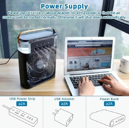 Portable 3in1 fan air conditioner