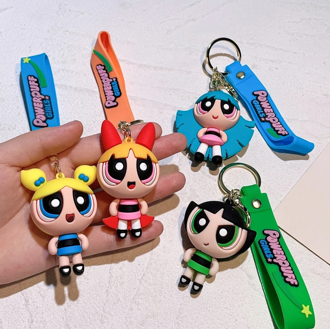 Powerpuff girls keyring