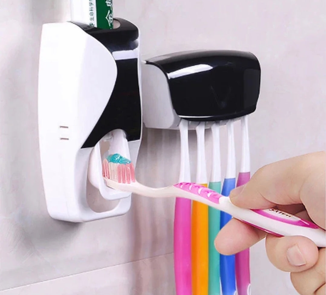 Toothpaste dispenser set