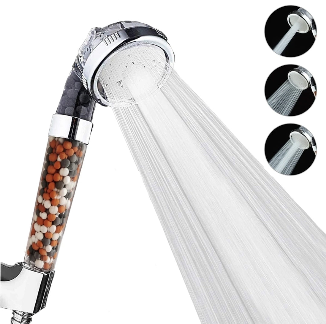 3 functions high pressure shower head water saving