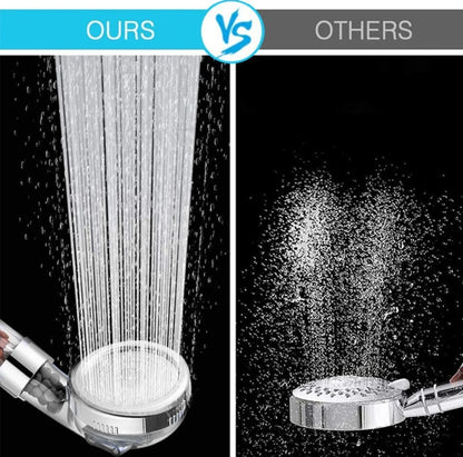 3 functions high pressure shower head water saving