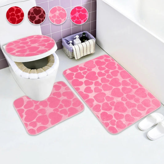 3pc bathroom rug set