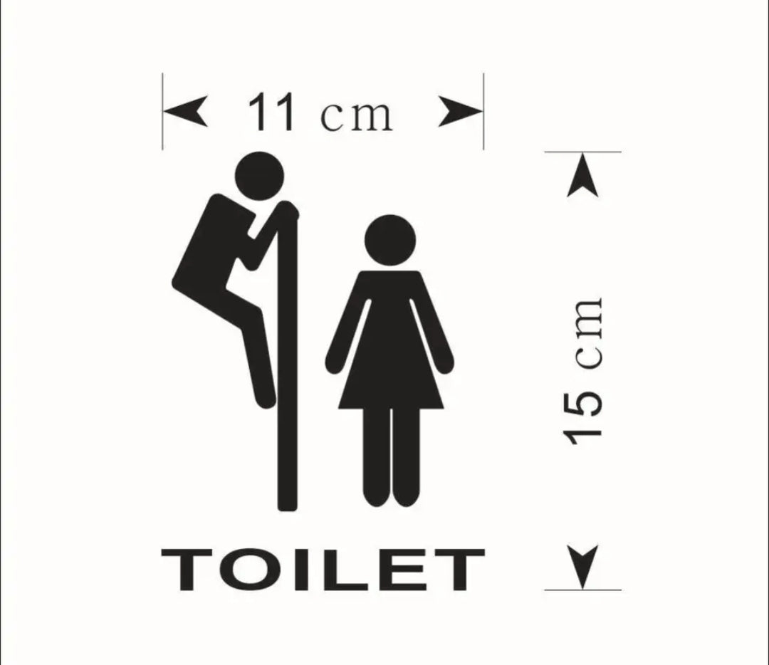 Toilet sticker