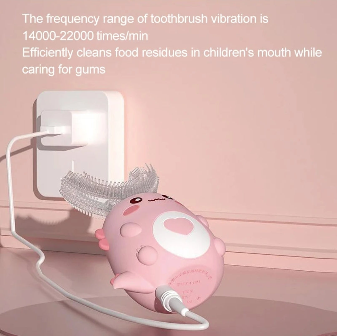 U-shaped childrens tooth brush