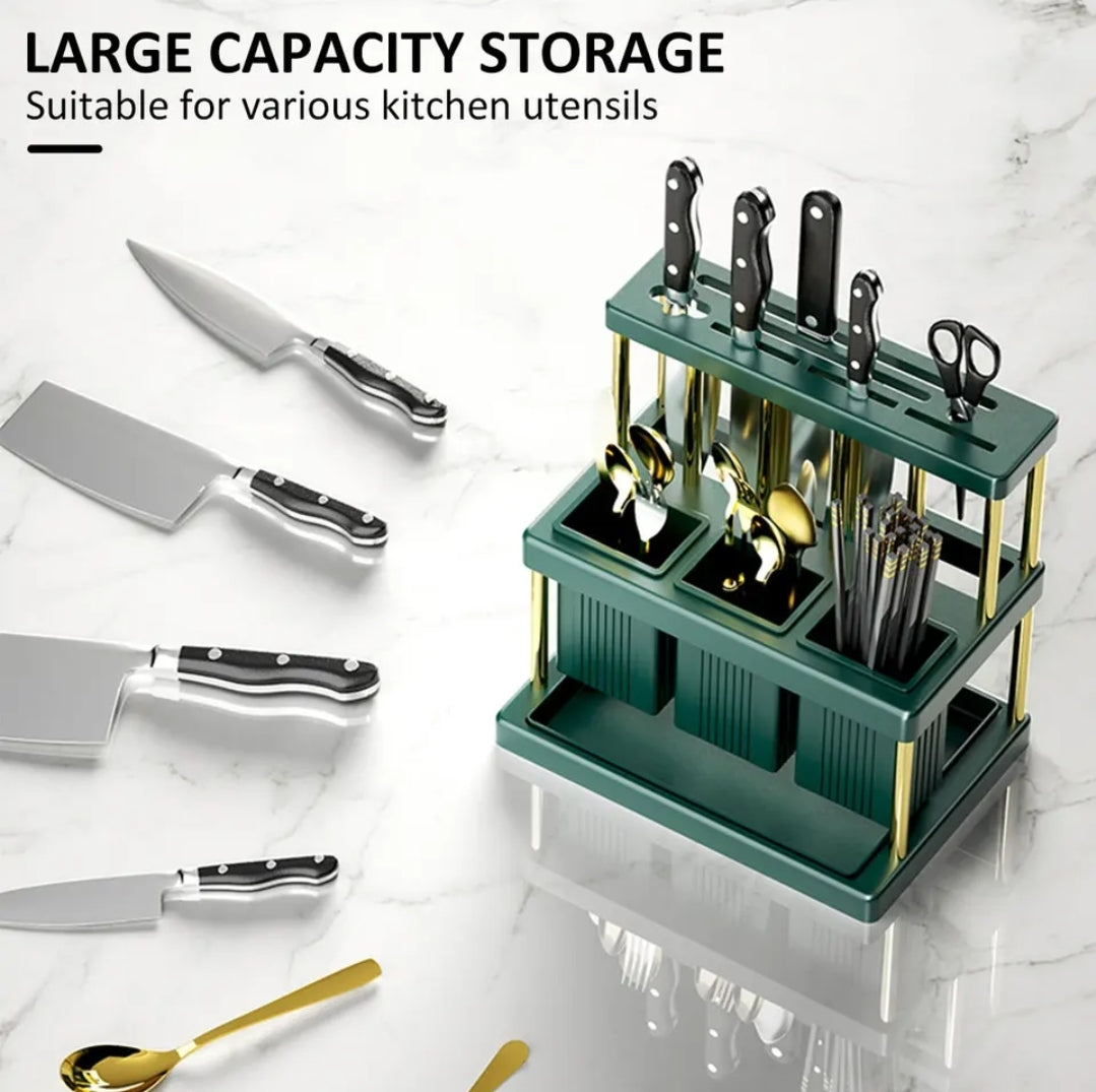 Cutlery drainer rack