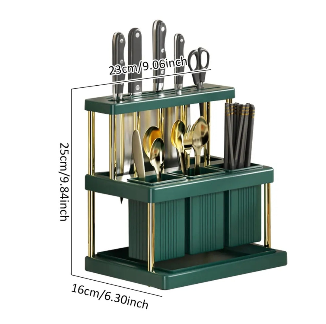 Cutlery drainer rack