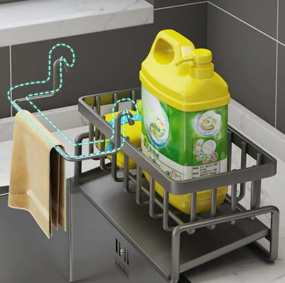 Sink rack sponge holder