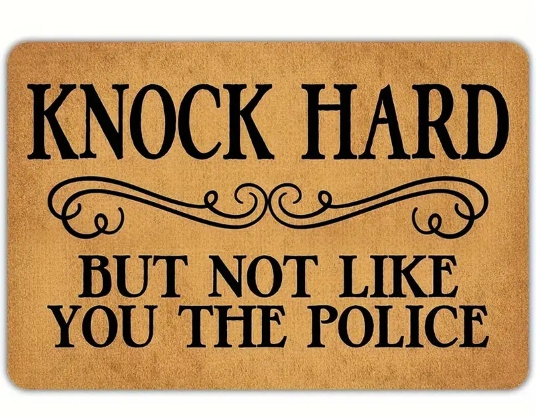 Knock hard door mat